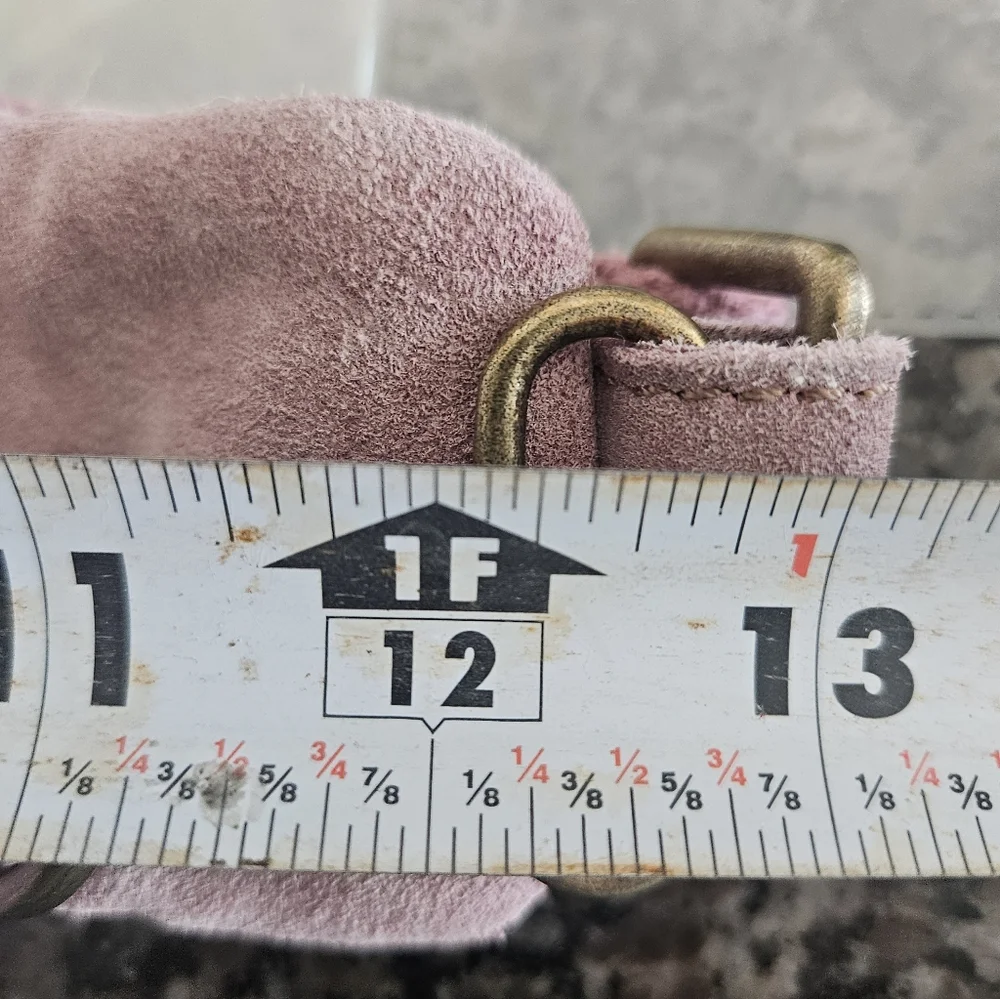 Free People Pink Suede Crossbody Sling Bag - Picture 7 of 8